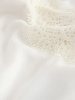 B by Ted Baker Ecru Satin Lace Bridal Robe