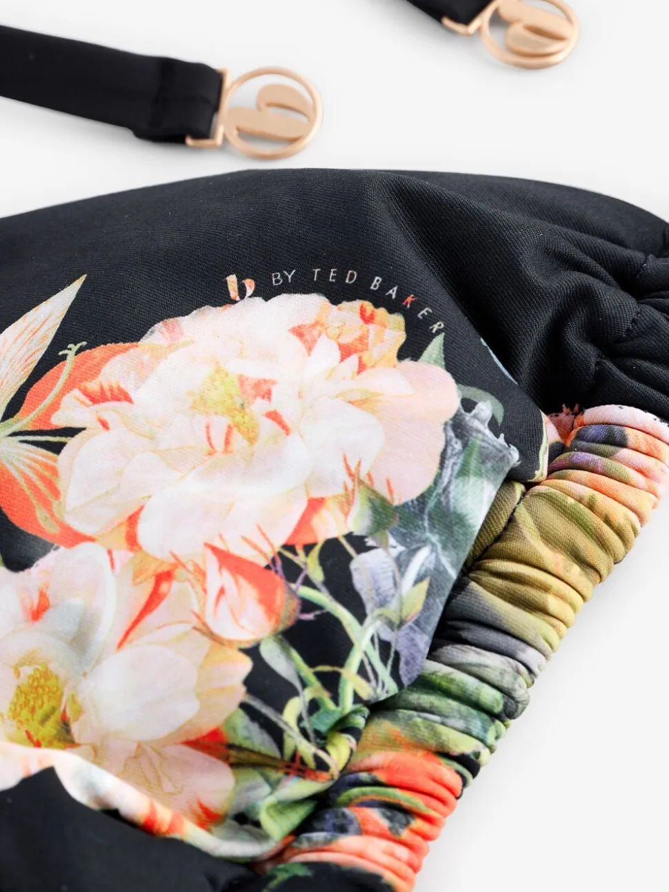 B by Ted Baker Koi Triangle Black Bikini Top