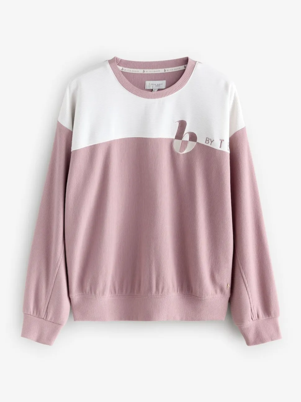 B by Ted Baker Pink Ottoman Rib Lounge Top