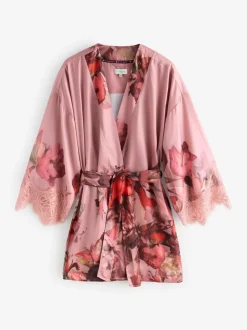 B by Ted Baker Pink Satin Robe