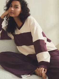 B by Ted Baker rugbytop met rode strepen