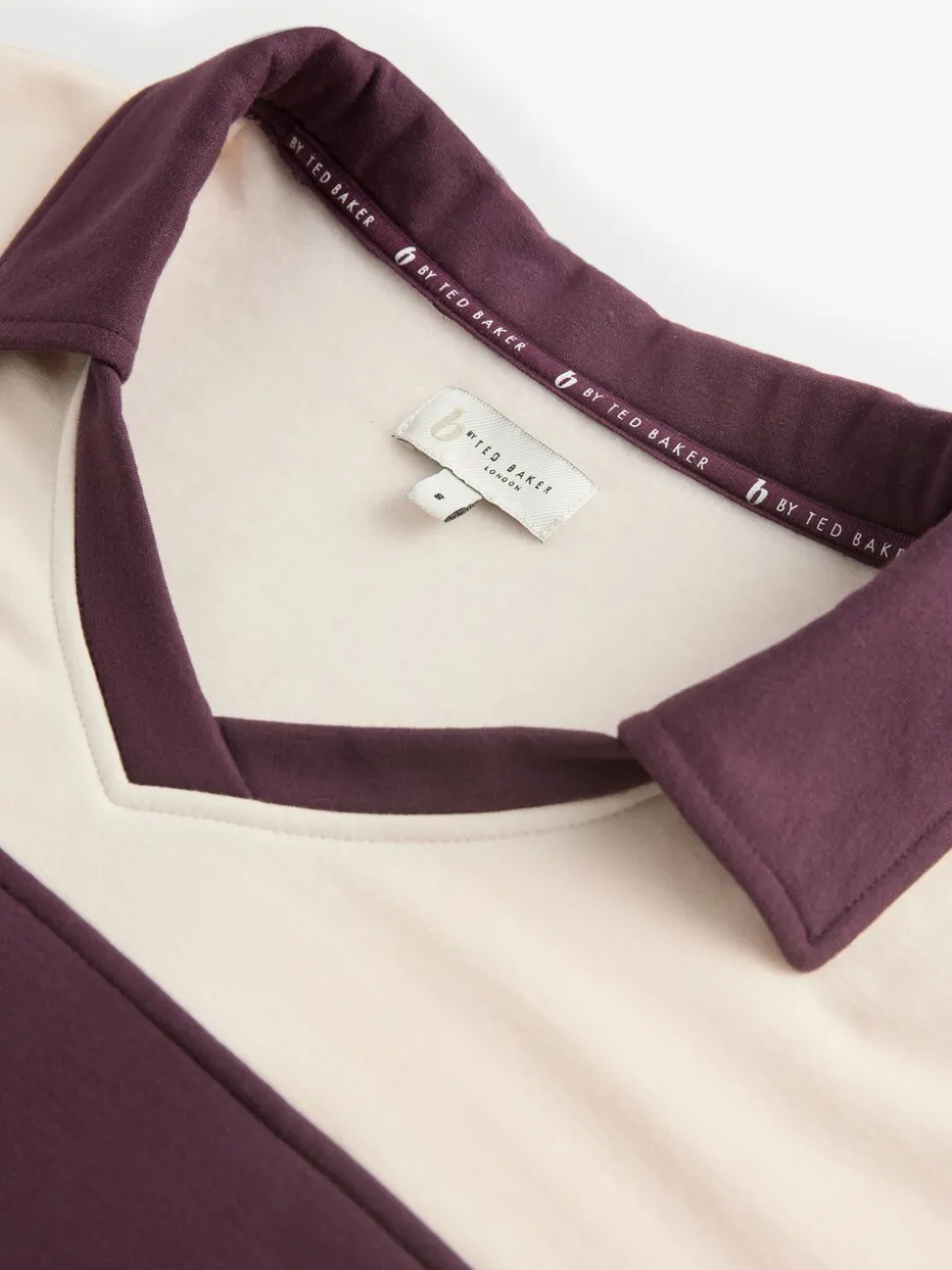 B by Ted Baker rugbytop met rode strepen