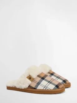 Barbour Claudia Tartan Mule Slippers