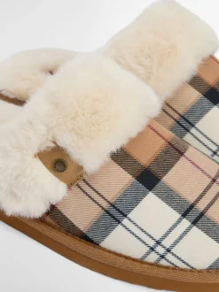 Barbour Claudia Tartan Mule Slippers