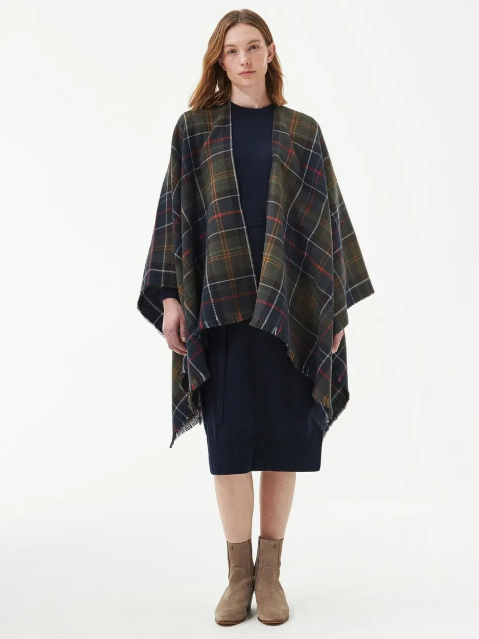 Barbour® Tartan Montieth Serape Cape