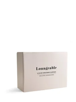 Beige - Loungeable Platform Real Sheepskin Lined Braided Mules