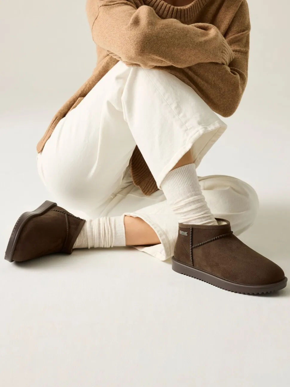 Beige - Regatta Adult Risley Short Cosy Lined Waterproof Boots