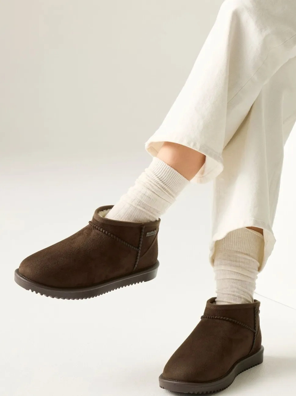 Beige - Regatta Adult Risley Short Cosy Lined Waterproof Boots