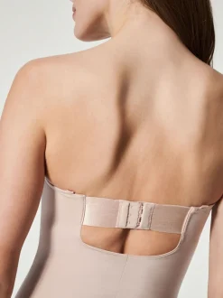 Beige - SPANXshape™ Suit Your Fancy Strapless Cupped Briefs Bodysuit