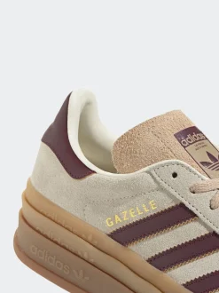 Beige/rood - adidas Originals Gazelle Bold W Trainers