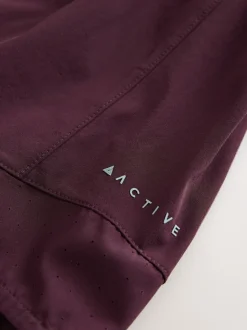 Bessenrood - Active Sports geweven hardloopshorts
