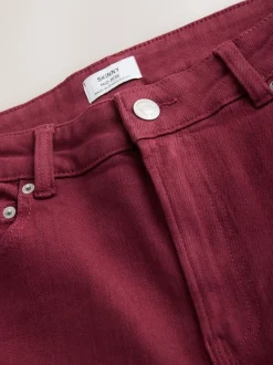 Bessenrood - Authentieke relaxed skinny jeans