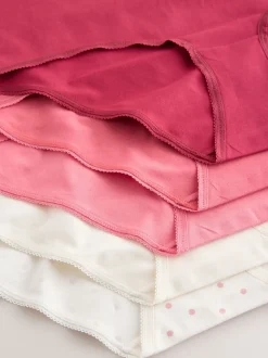 Bessenroze - Set van 5 slips met hoog katoengehalte