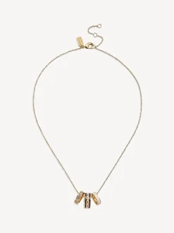 Black Enamel - COACH Enamel C Chain Rondell Necklace