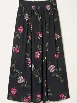 Black Spring Floral - FatFace midirok