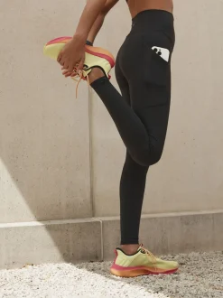 Black with Pocket - Active Sports Dry Tech Sculpting Leggings