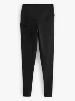 Black with Pocket - Active Sports Dry Tech Sculpting Leggings