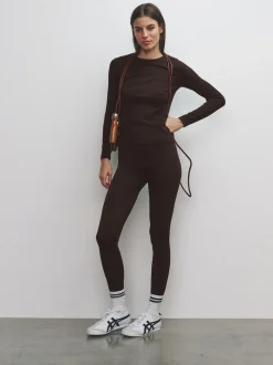 Black/Chocolate Brown/Khaki - The Set 3 Pack Active Ribbed Legging