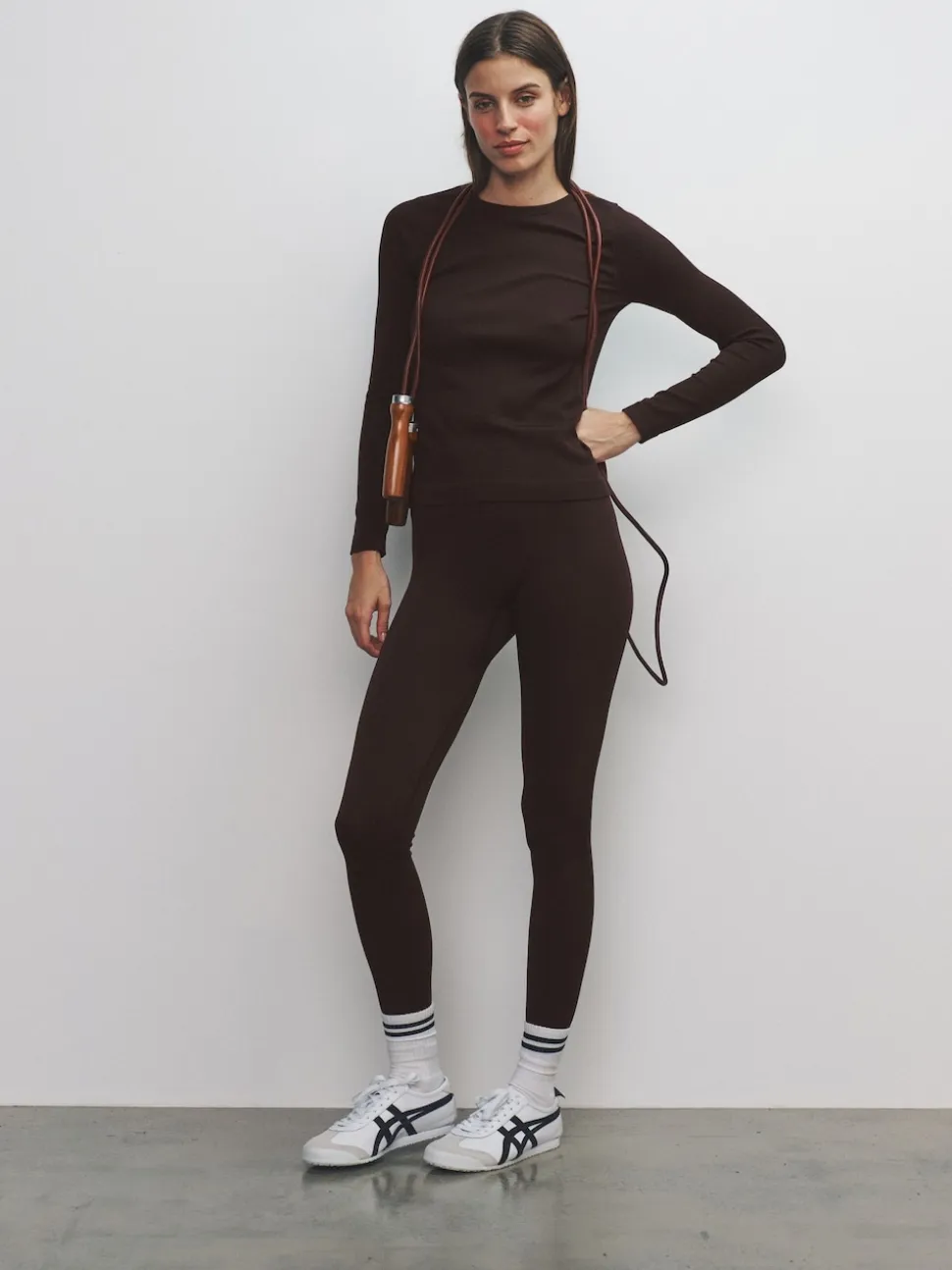 Black/Chocolate Brown/Khaki - The Set 3 Pack Active Ribbed Legging