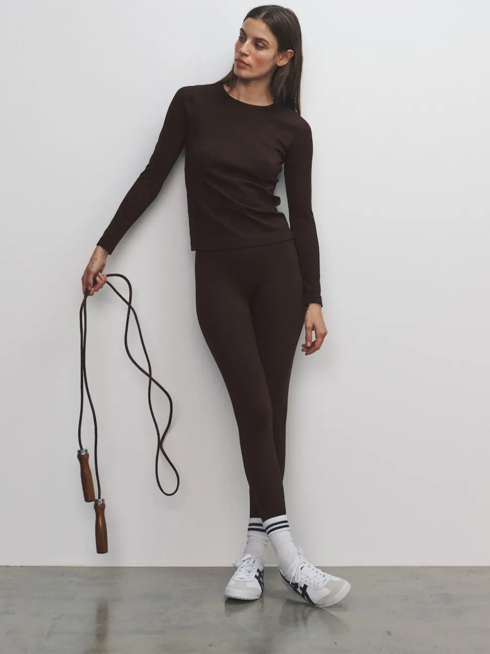 Black/Chocolate Brown/Khaki - The Set 3 Pack Active Ribbed Legging