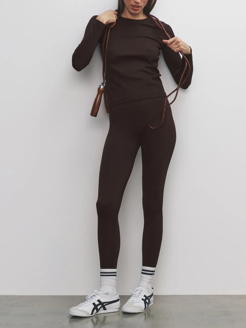 Black/Chocolate Brown/Khaki - The Set 3 Pack Active Ribbed Legging