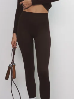 Black/Chocolate Brown/Khaki - The Set 3 Pack Active Ribbed Legging