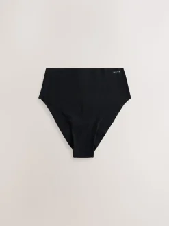 Black/Cream/Pink - Cotton Blend No VPL Knickers 7 Pack