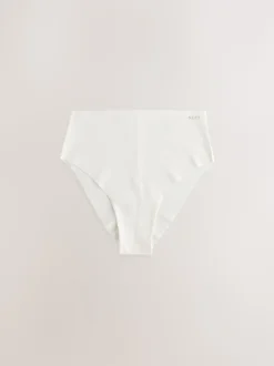 Black/Cream/Pink - Cotton Blend No VPL Knickers 7 Pack