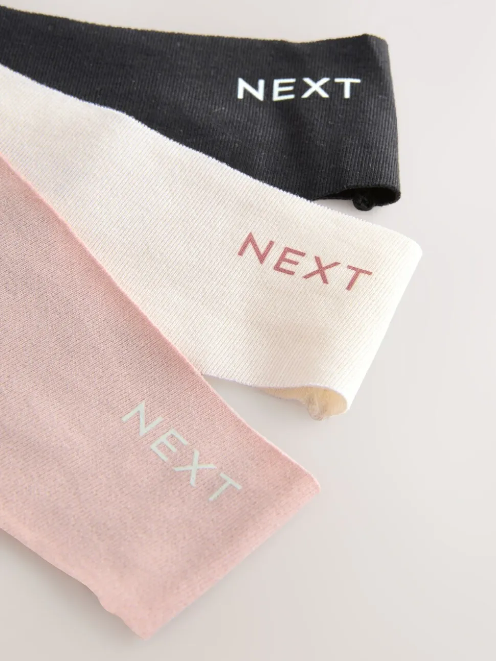 Black/Cream/Pink - Cotton Blend No VPL Knickers 7 Pack