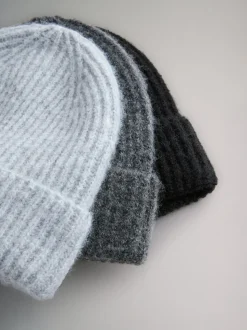 Black/Grey Marl/Charcoal Grey - The Set 3 Pack Beanies