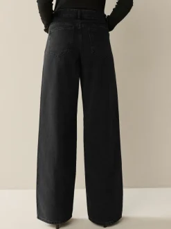 Black/Rinse Blue - Jeans met wijde pijpen 2 Set