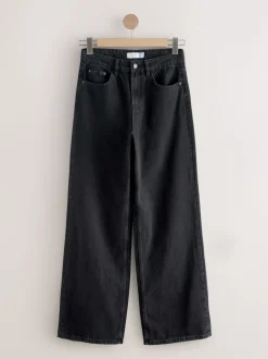 Black/Rinse Blue - Jeans met wijde pijpen 2 Set