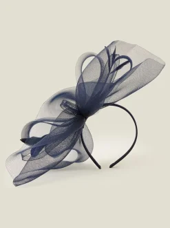 Blauw - Accessorize Large Rhea Crin Fascinator