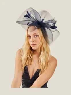 Blauw - Accessorize Large Rhea Crin Fascinator