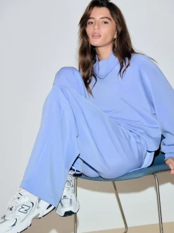 Blauw - Active Modal Supersoft Cowl Neck Jumper