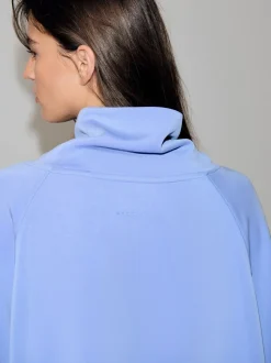 Blauw - Active Modal Supersoft Cowl Neck Jumper