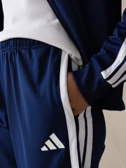 Blauw - adidas Essentials trainingspak met 3 strepen