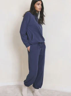 Blauw - Fleece joggingbroek