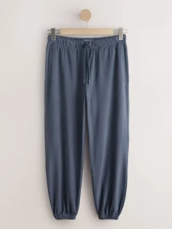 Blauw - Fleece joggingbroek
