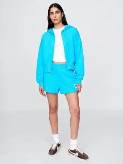 Blauw - Gap klassieke korte sweatbroek van extra zware french terry