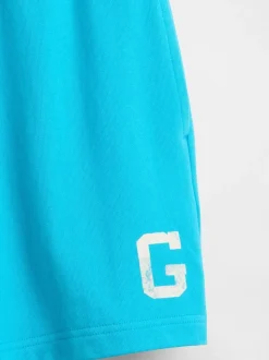 Blauw - Gap klassieke korte sweatbroek van extra zware french terry