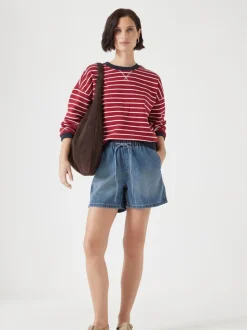 Blauw - Hush Betty Pull On Denim Shorts