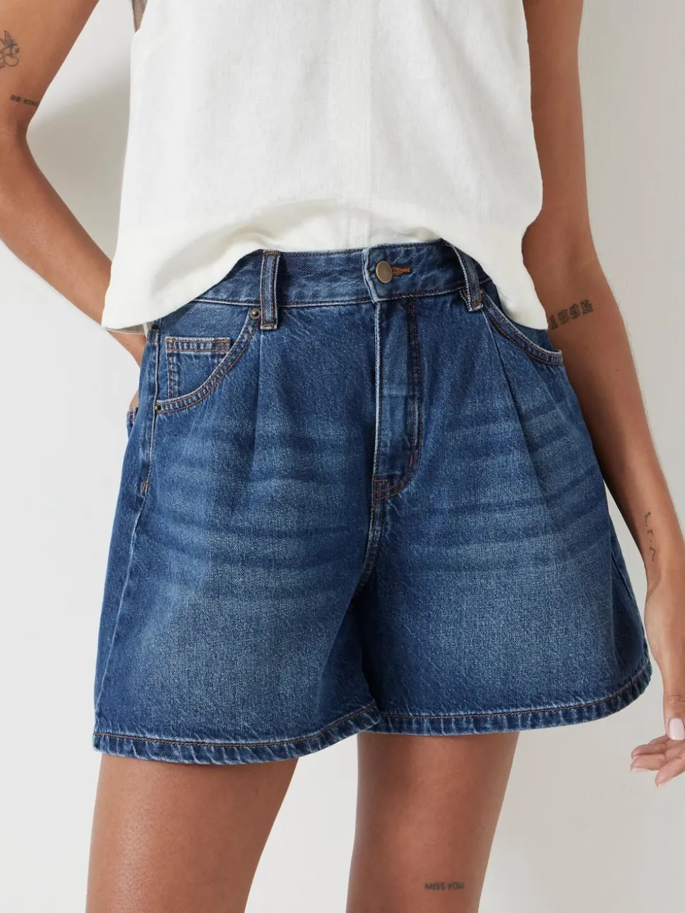 Blauw - Hush Larissa Denim Shorts