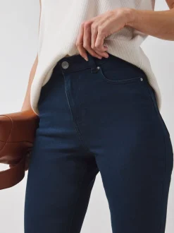 Blauw - JD Williams Supersoft Bootcut-jeans met hoge taille