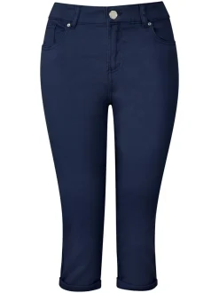 Blauw - Joe Browns Essentials capri met stretch
