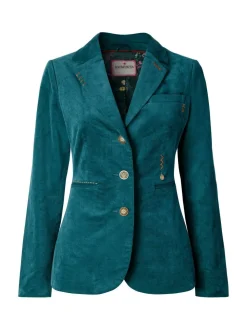 Blauw - Joe Browns Stitch Detail Velvet Jacket