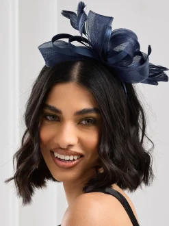 Blauw - Jon Richard medium Fascinator hoofdband