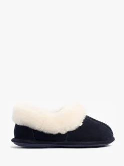 Blauw - Just Sheepskin Blue Ladies Classic Sheepskin Slipper