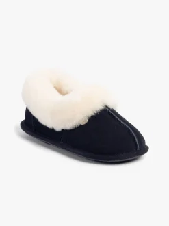 Blauw - Just Sheepskin Blue Ladies Classic Sheepskin Slipper