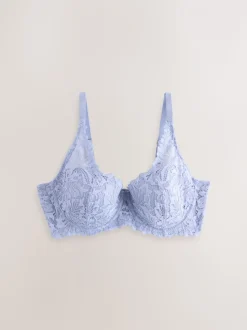 Blauw - Kanten ultieme comfortabele beha